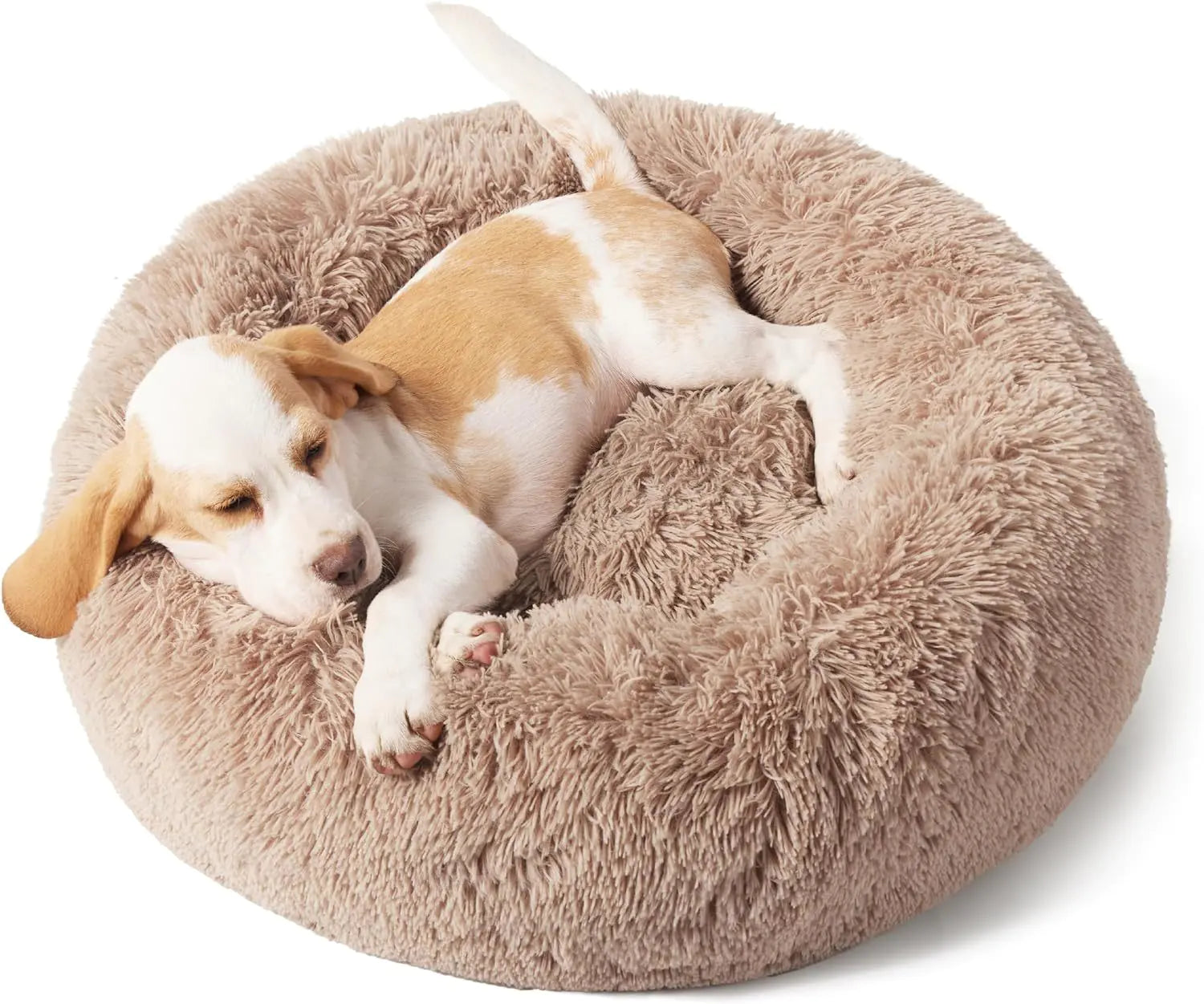 Fluffy Non-Slip Round Pet Bed