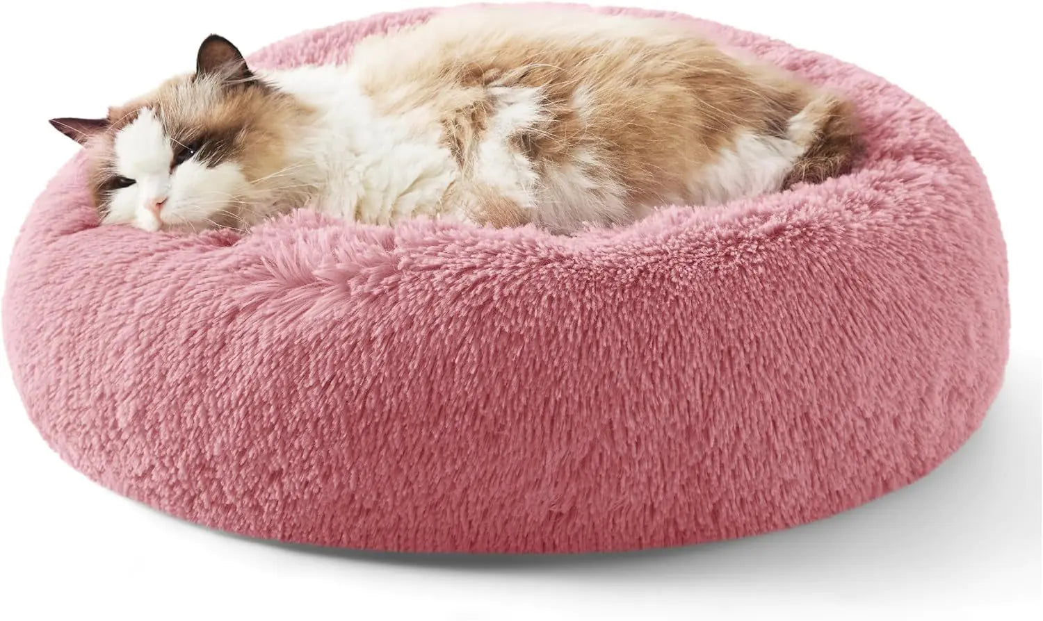 Fluffy Non-Slip Round Pet Bed