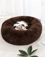 Winter Plush Round Pet Bed